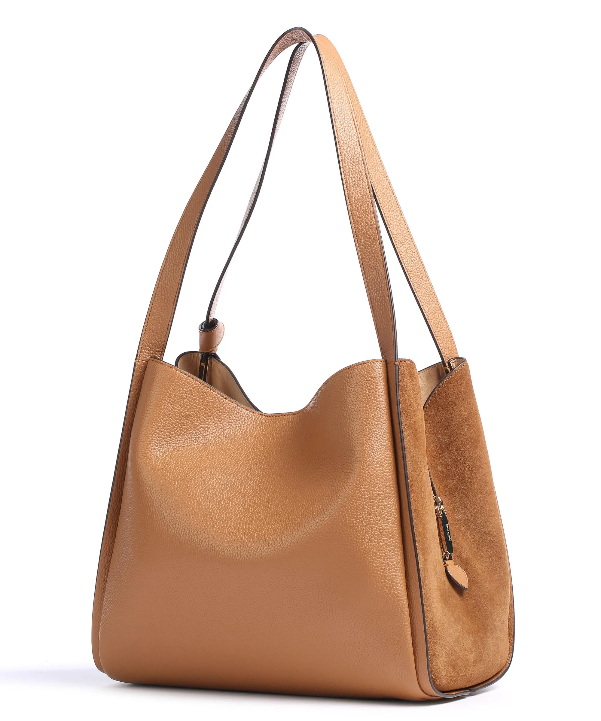  Kate Spade New York Knott Borsa hobo pelle di vacchetta grana marrone  