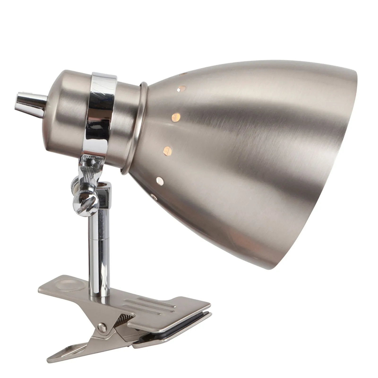 Lampada a pinza Spring, acciaio spazzolato