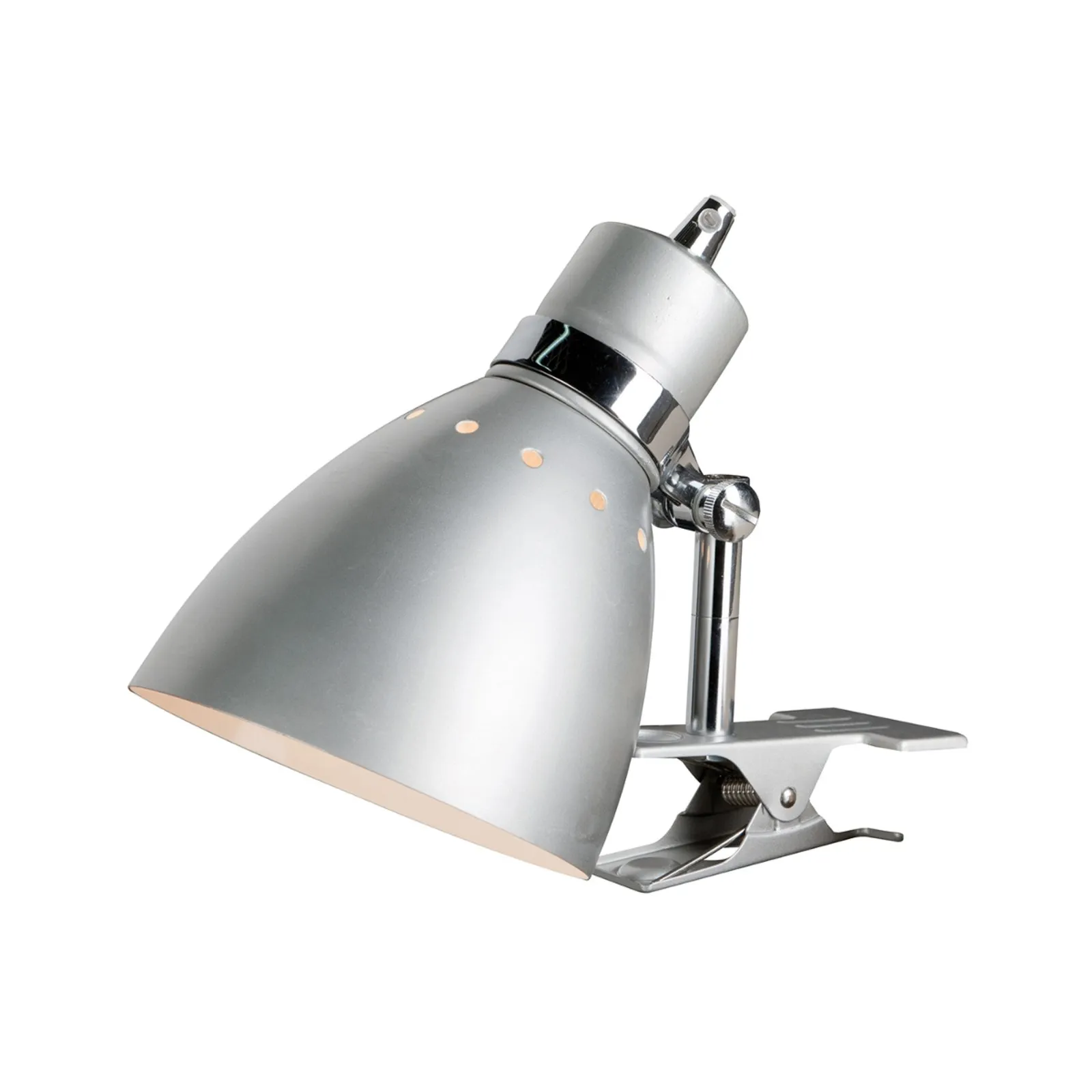 Lampada a pinza Spring, acciaio spazzolato