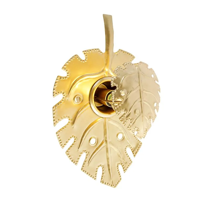Lampada da parete design oro antico - Carballo