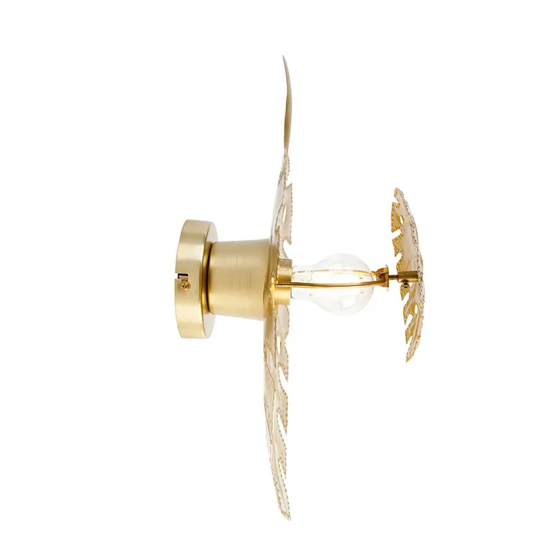 Lampada da parete design oro antico - Carballo