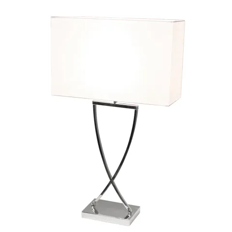 Lampada da tavolo Omega 67 cm.ix{font-size:18px}ottone-bianco