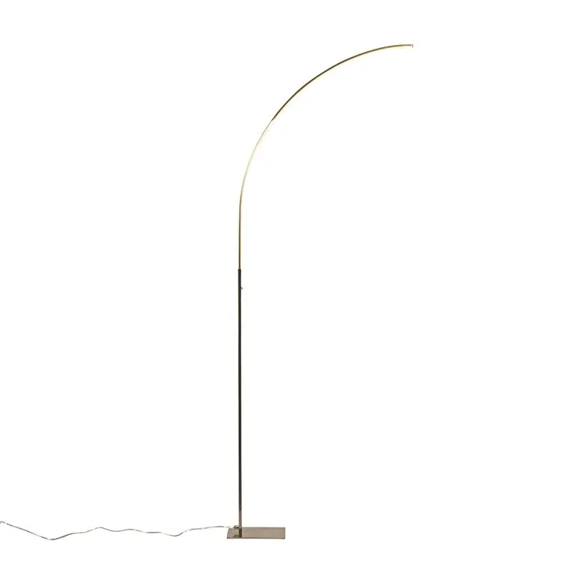 Lampada da terra moderna in acciaio con LED e dimmer a 3 livelli - Elegante