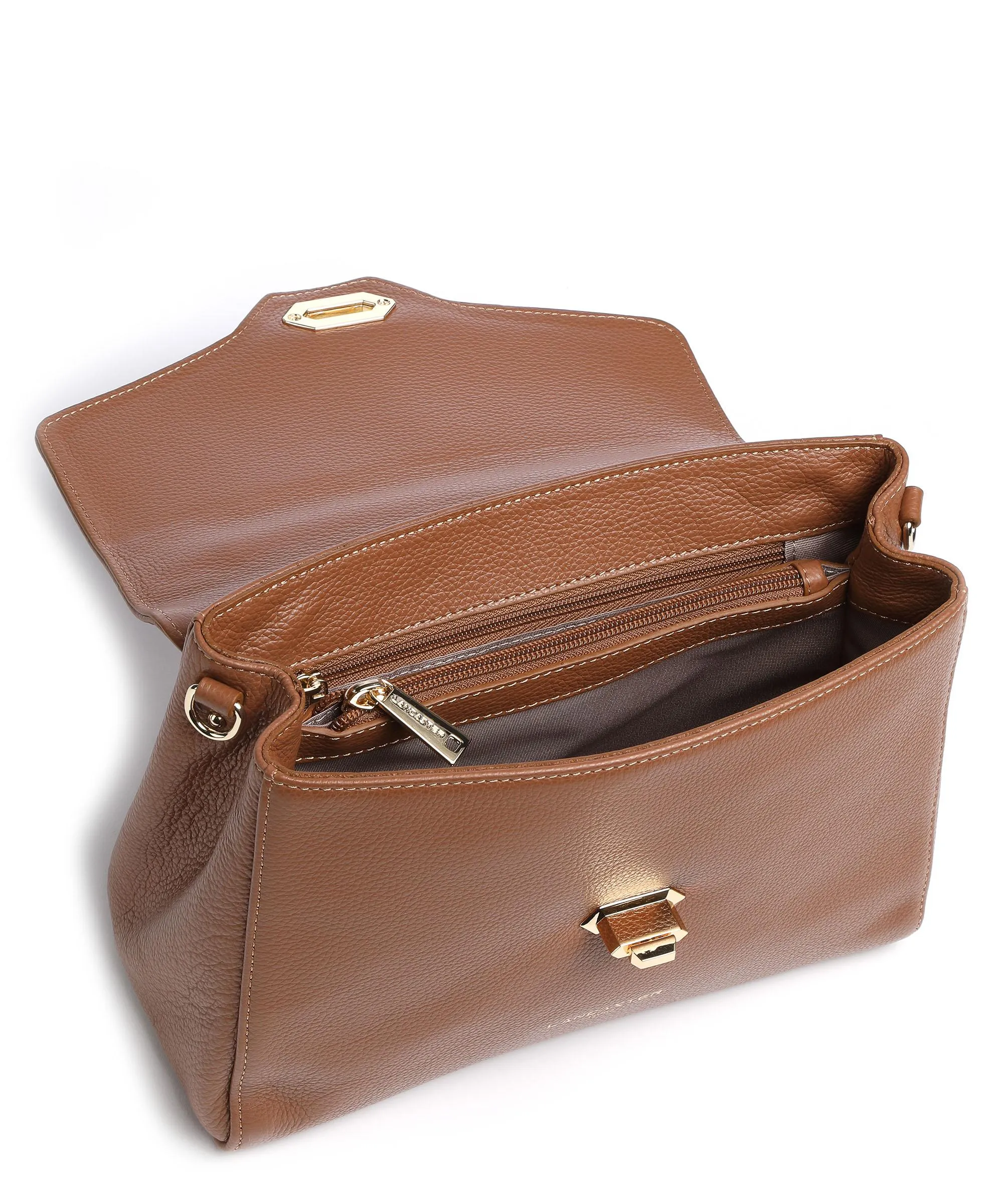  Lancaster Foulonné Milano Borsa a mano morbida pelle bovina camel  