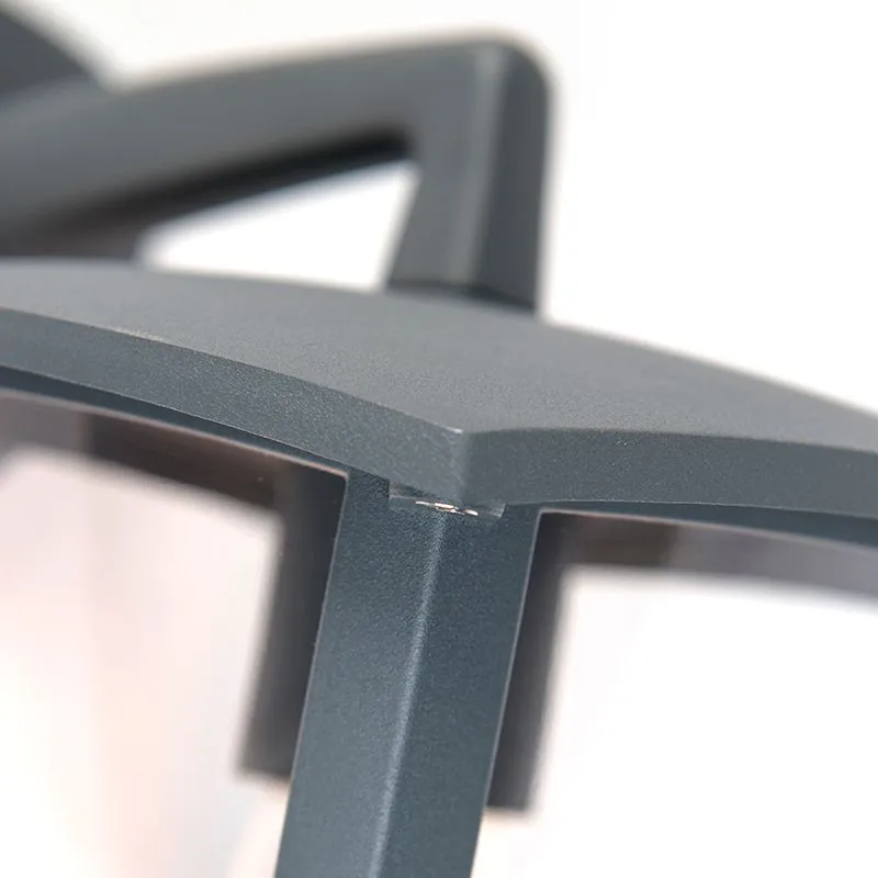 Lanterna classica da esterno in piuma grigio scuro IP44 - Platare