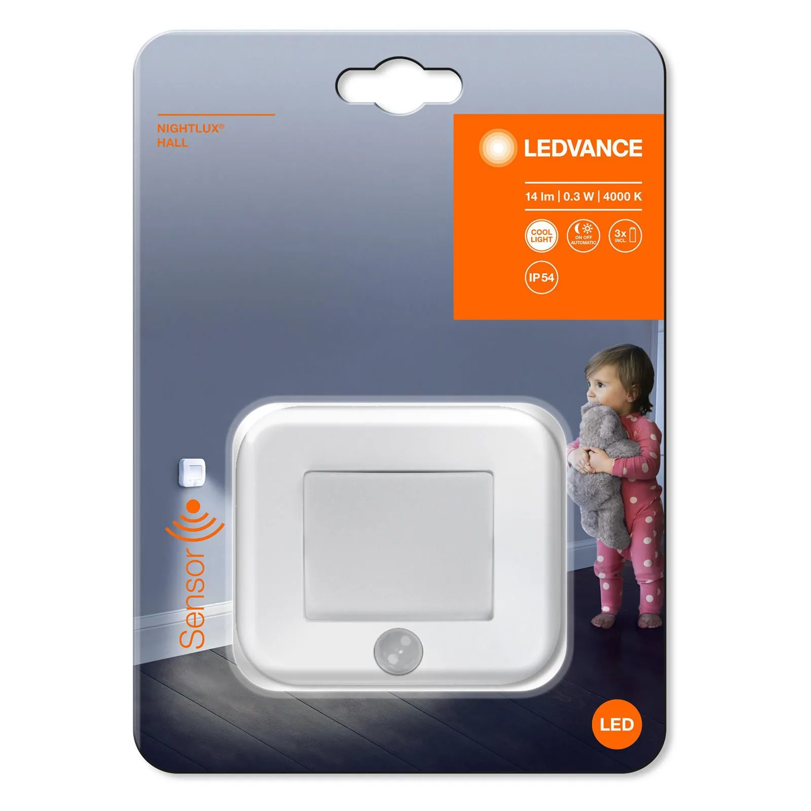LEDVANCE Nightlux Hall luce notturna bianca