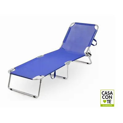 Lettino Alu Blu Melange