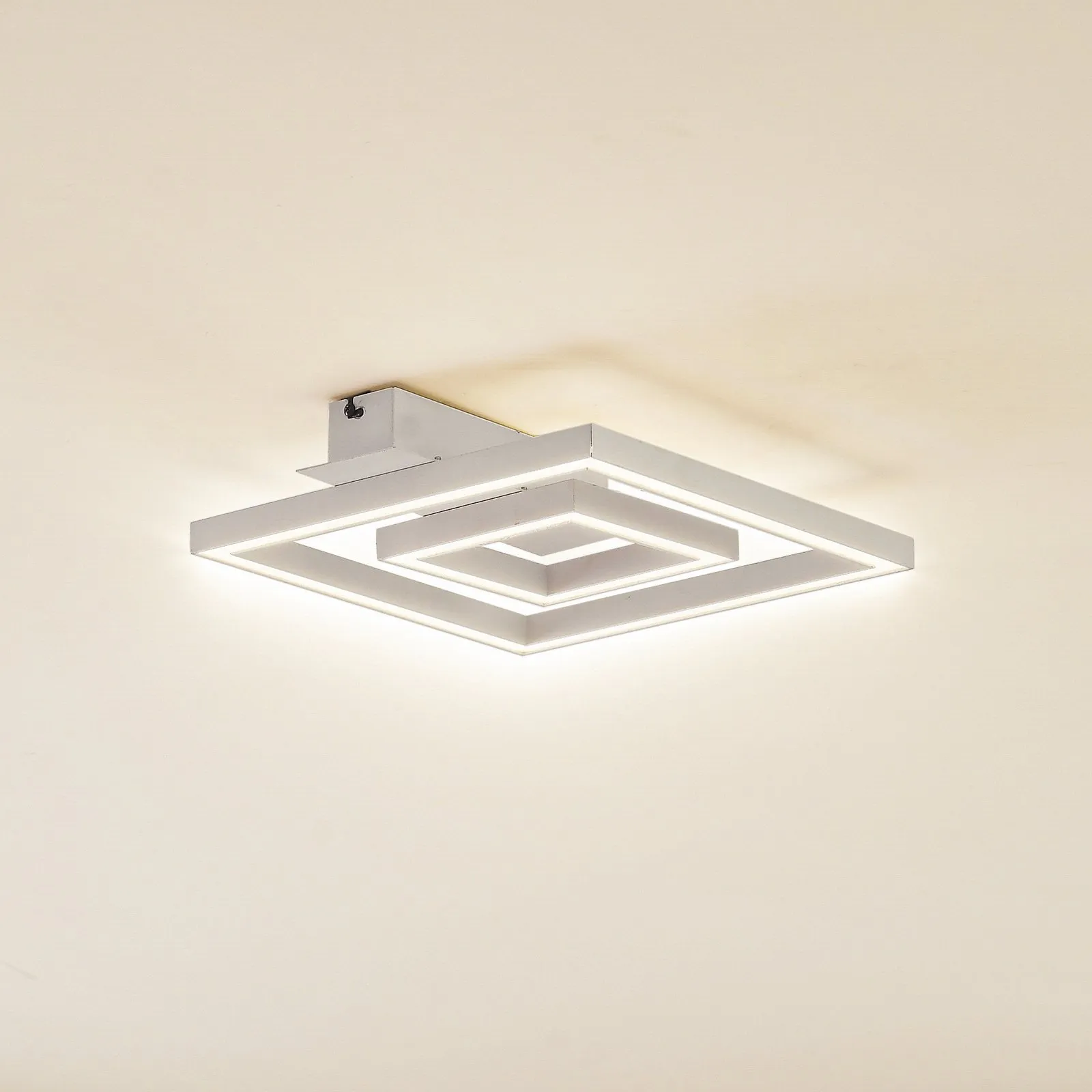 Lindby LED plafoniera Madamo, bianco, 30 cm, 3000K