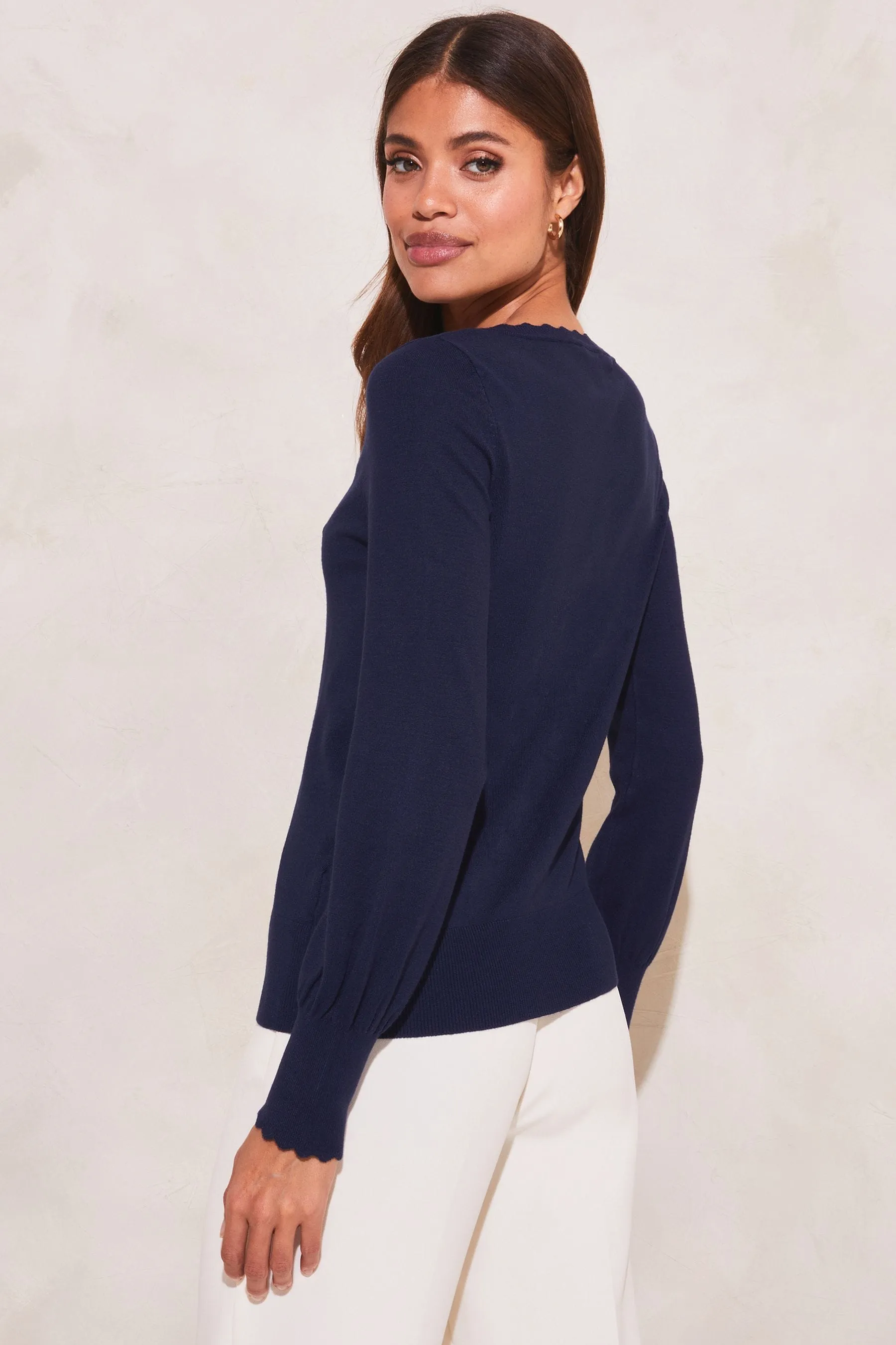 Lipsy - Cardigan Girocollo Con bottoni smerlato