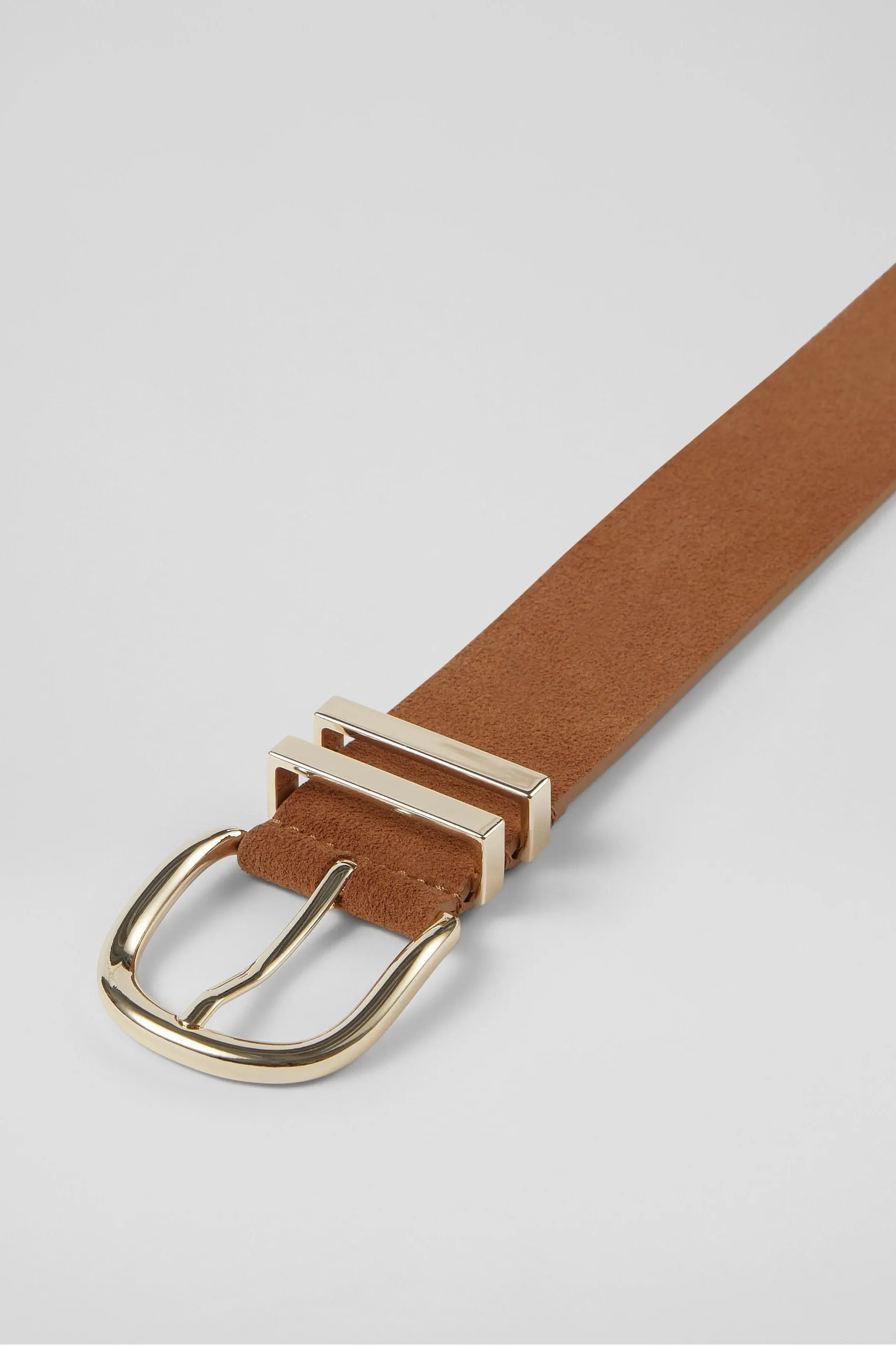 LK Bennett Jonie Marrone chiaro Marrone stile western con fibbia - Cintura