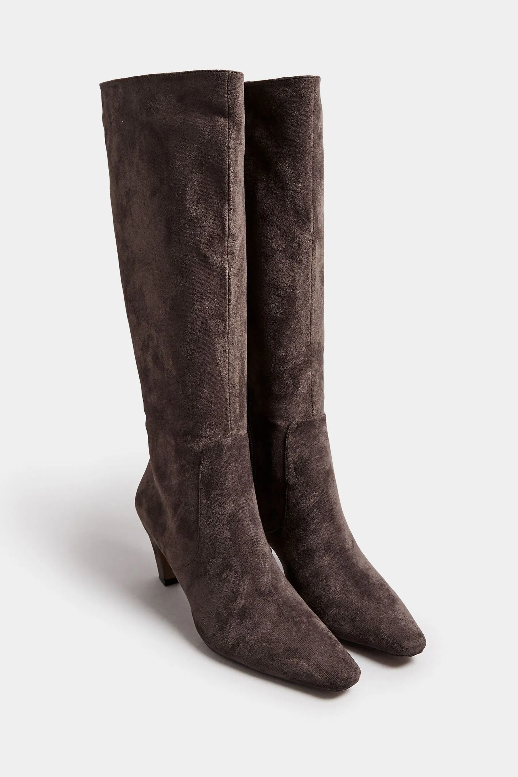 Long Tall Sally Knee Micro Kitten Boots    