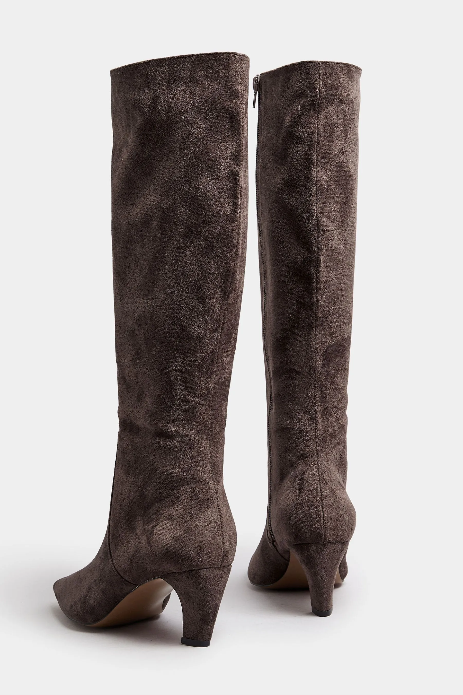 Long Tall Sally Knee Micro Kitten Boots    