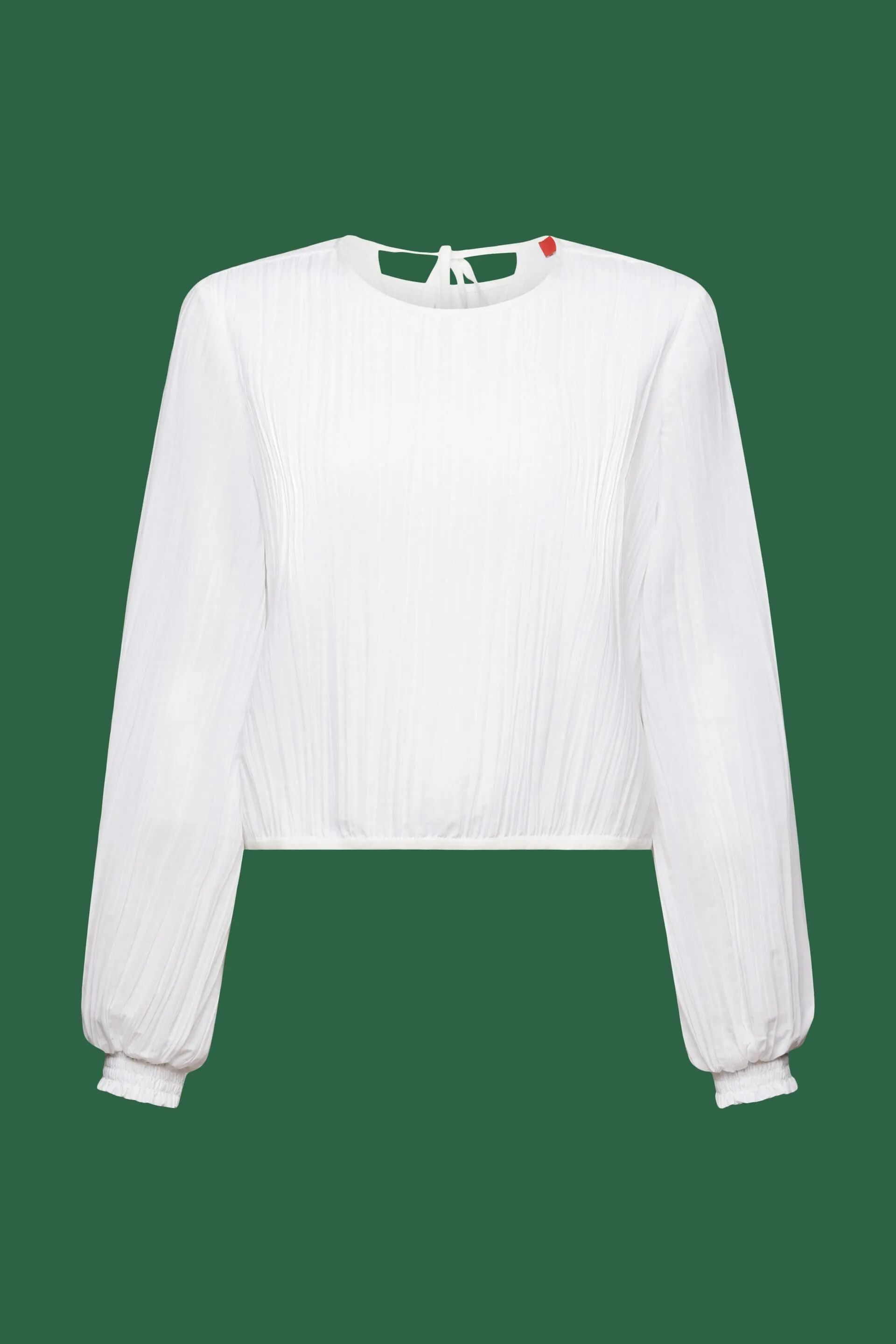 Maglia a maniche lunghe plissettata