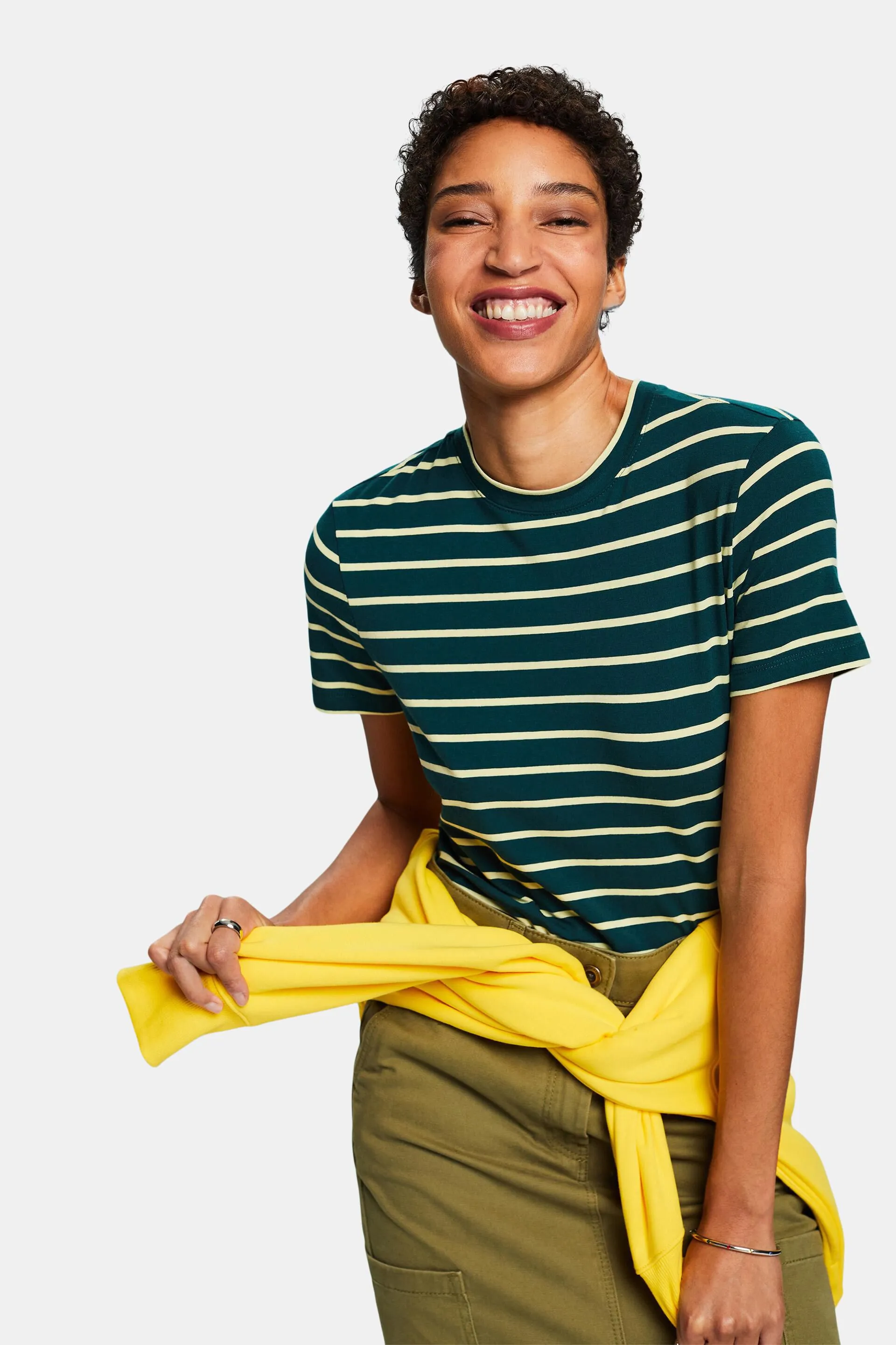 Maglia girocollo a righe