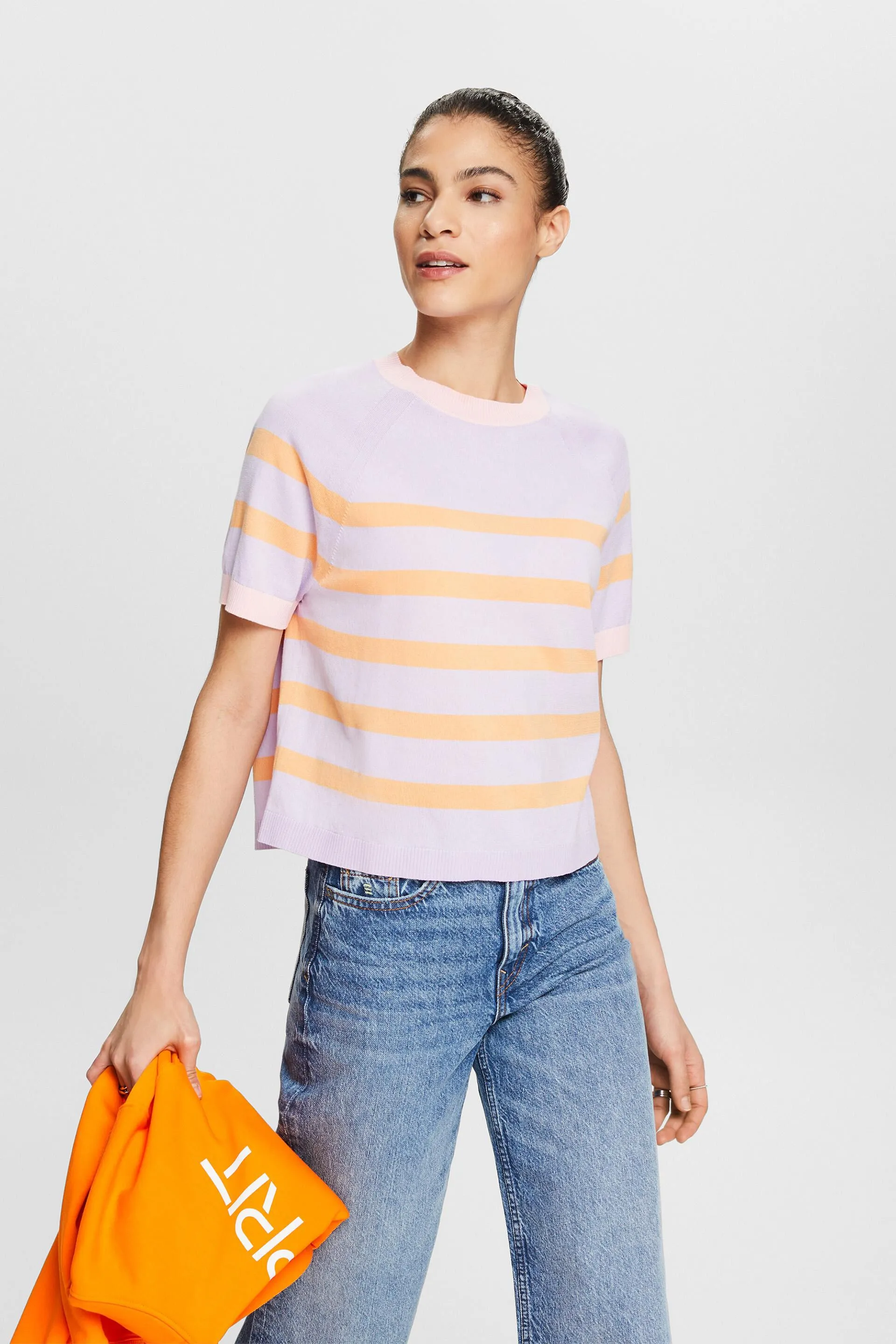 Maglia in cotone a righe