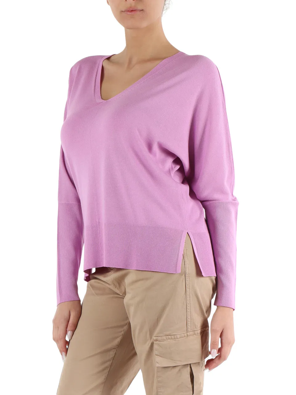 Maglia oversize in misto viscosa