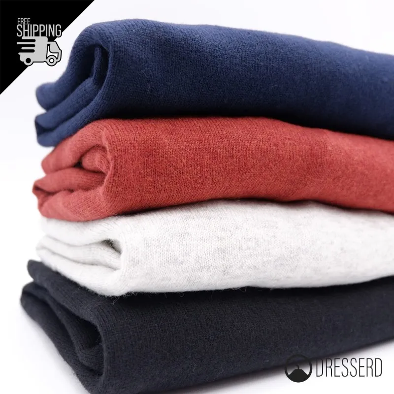 Maglia Uomo misto Cashmere Lana Maglioncino Girocollo Invernale dresserd