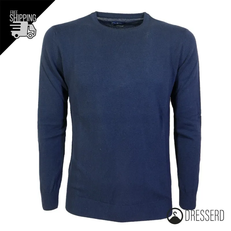 Maglia Uomo misto Cashmere Lana Maglioncino Girocollo Invernale dresserd