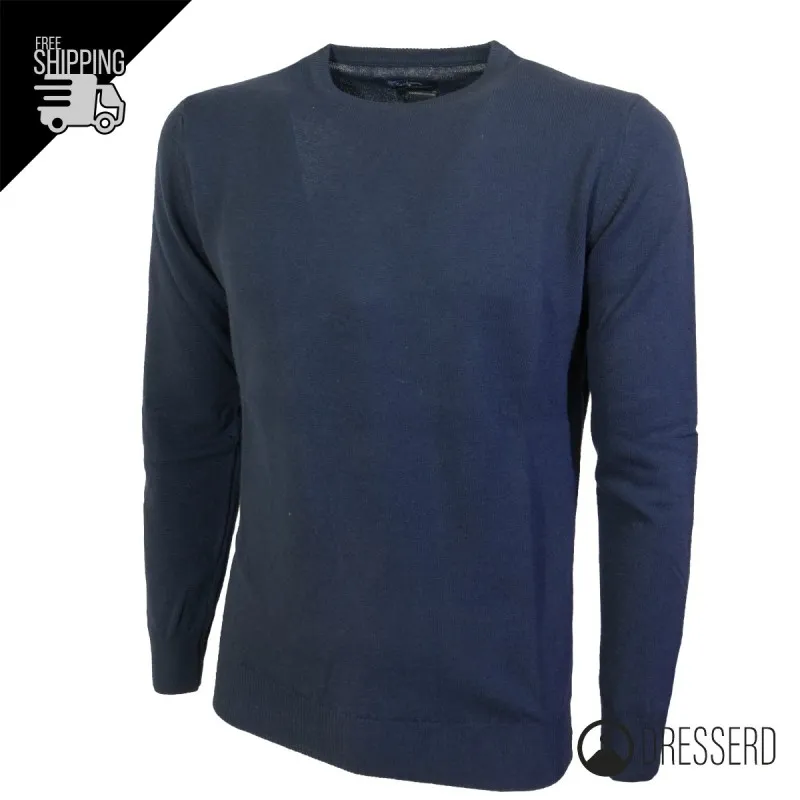 Maglia Uomo misto Cashmere Lana Maglioncino Girocollo Invernale dresserd