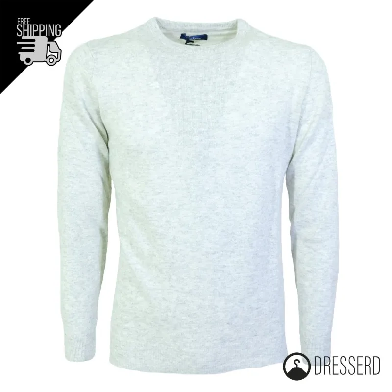 Maglia Uomo misto Cashmere Lana Maglioncino Girocollo Invernale dresserd