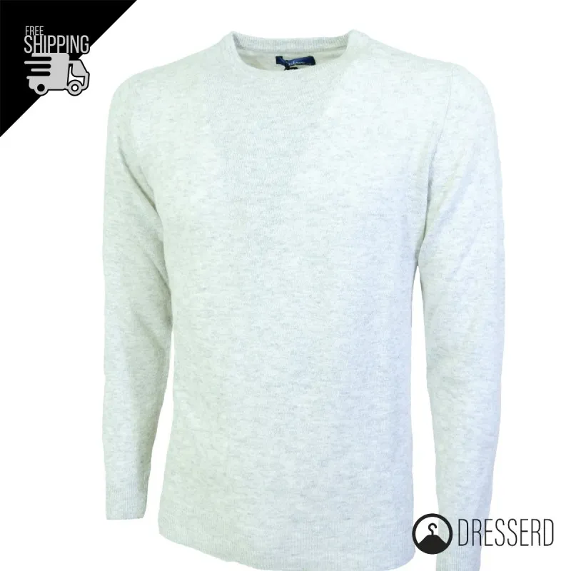Maglia Uomo misto Cashmere Lana Maglioncino Girocollo Invernale dresserd