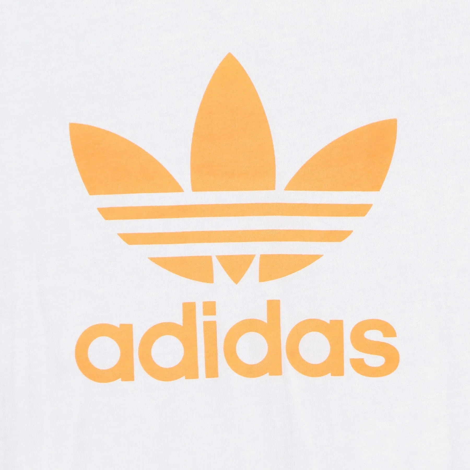 Maglietta Uomo Adicolor Trefoil Classic T-shirt White/hazy Orange