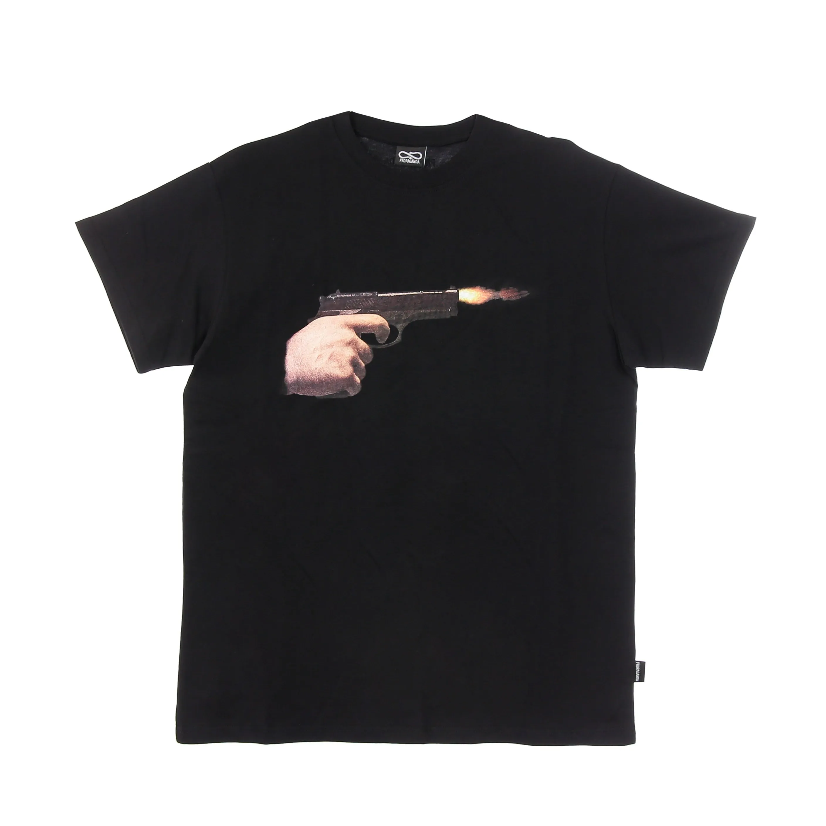 Maglietta Uomo Gun Tee Black