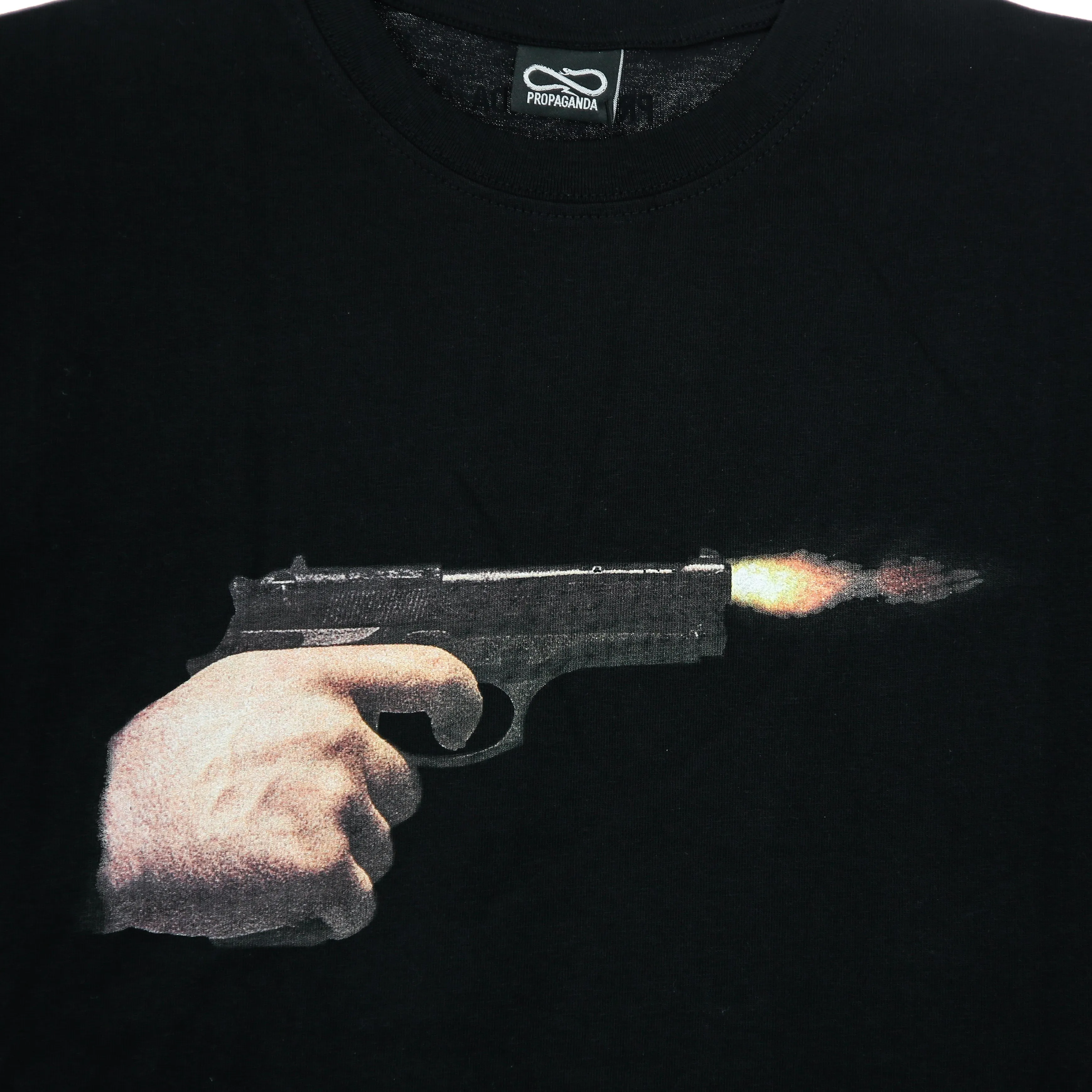 Maglietta Uomo Gun Tee Black