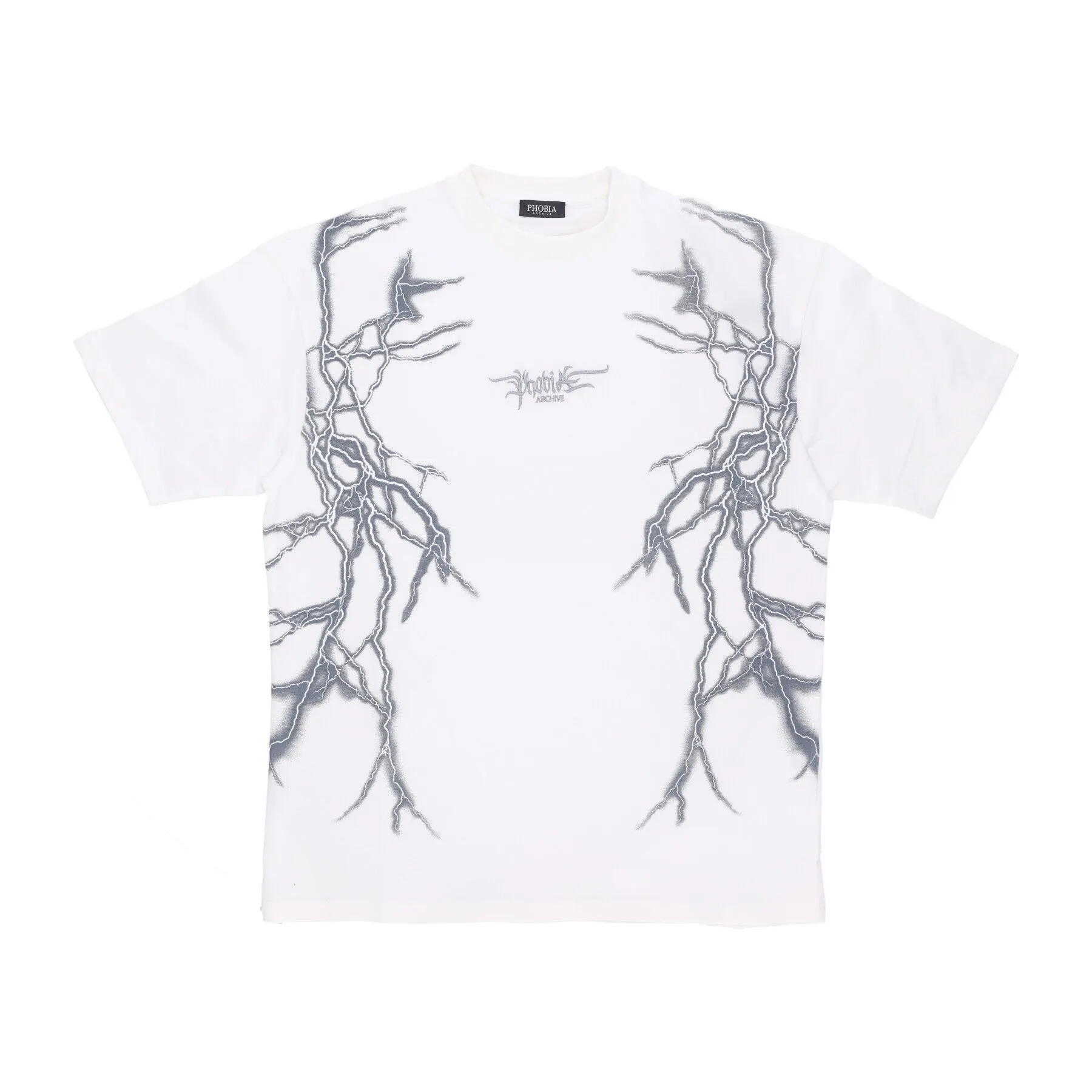 Maglietta Uomo Lateral Lightning Print Tee White/grey