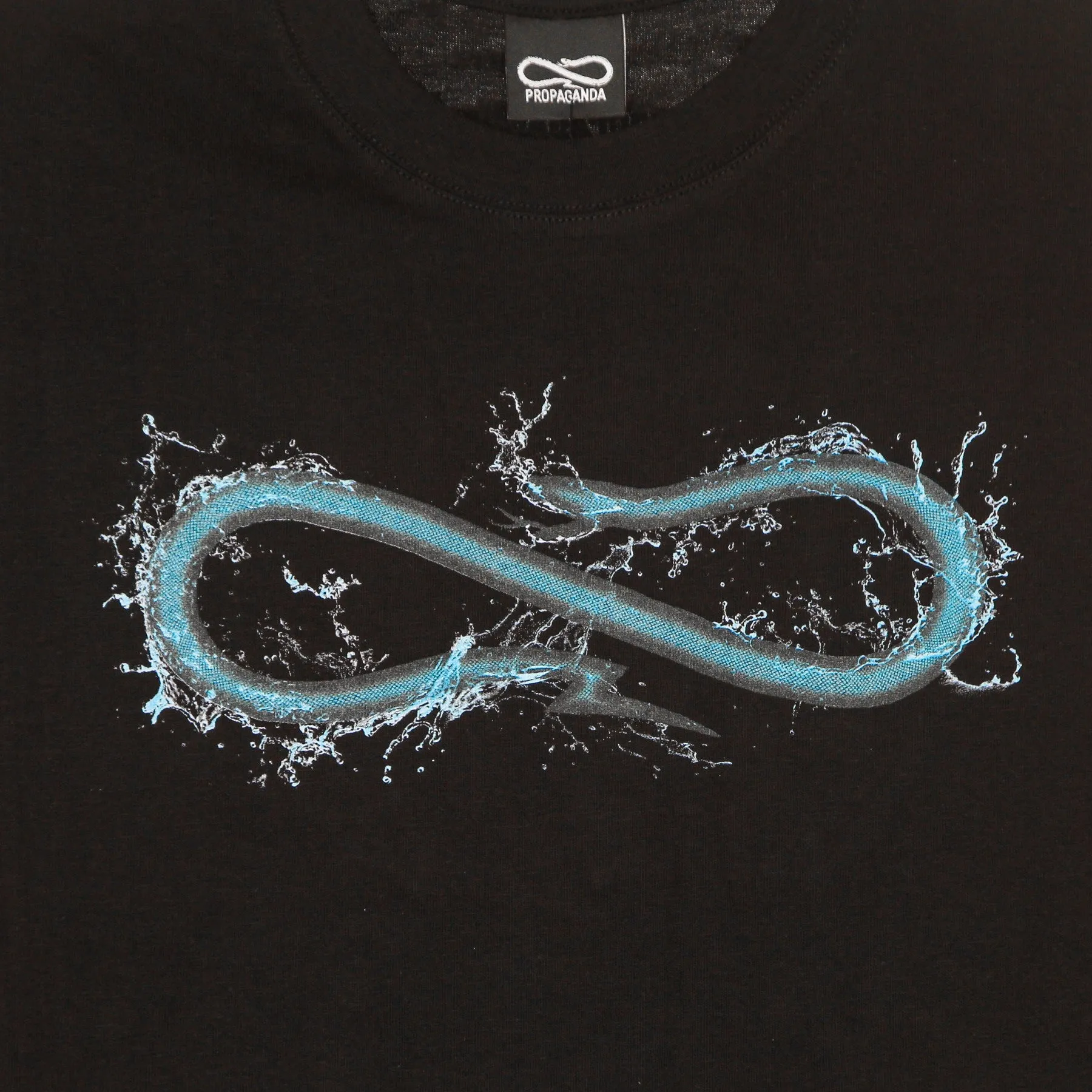 Maglietta Uomo Logo Water Tee Black