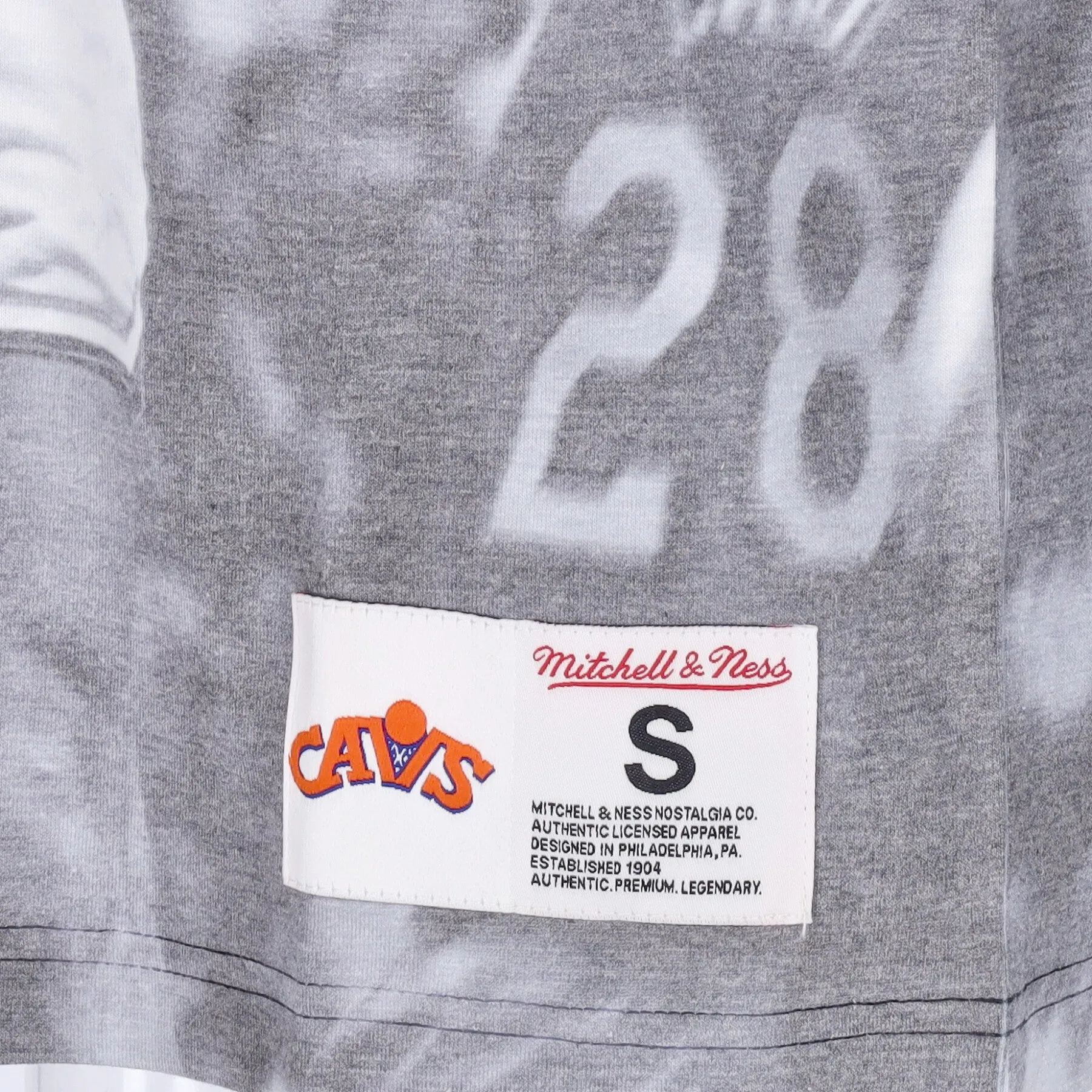 Maglietta Uomo Nba Above The Rim Sublimated Tee Hardwood Classics Larry Nance Clecav White
