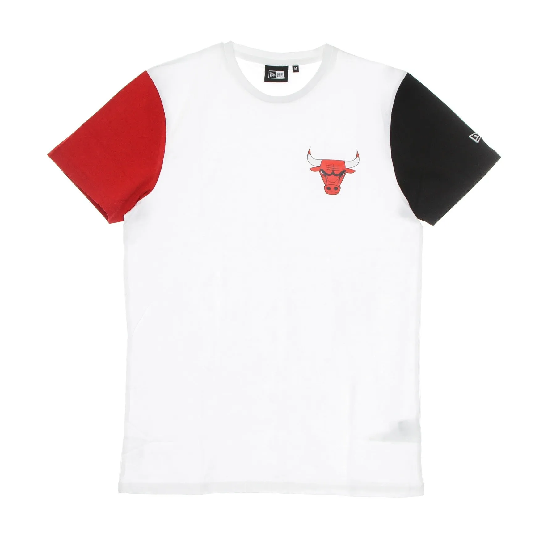 Maglietta Uomo Nba Color Block Sleeve Tee Chibul White/front Door Red