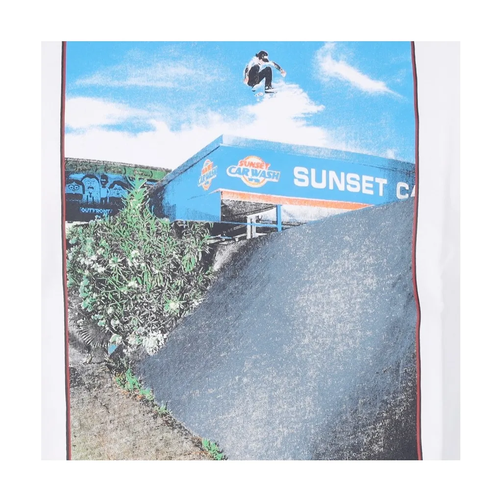 maglietta uomo sunset carwash tee WHITE