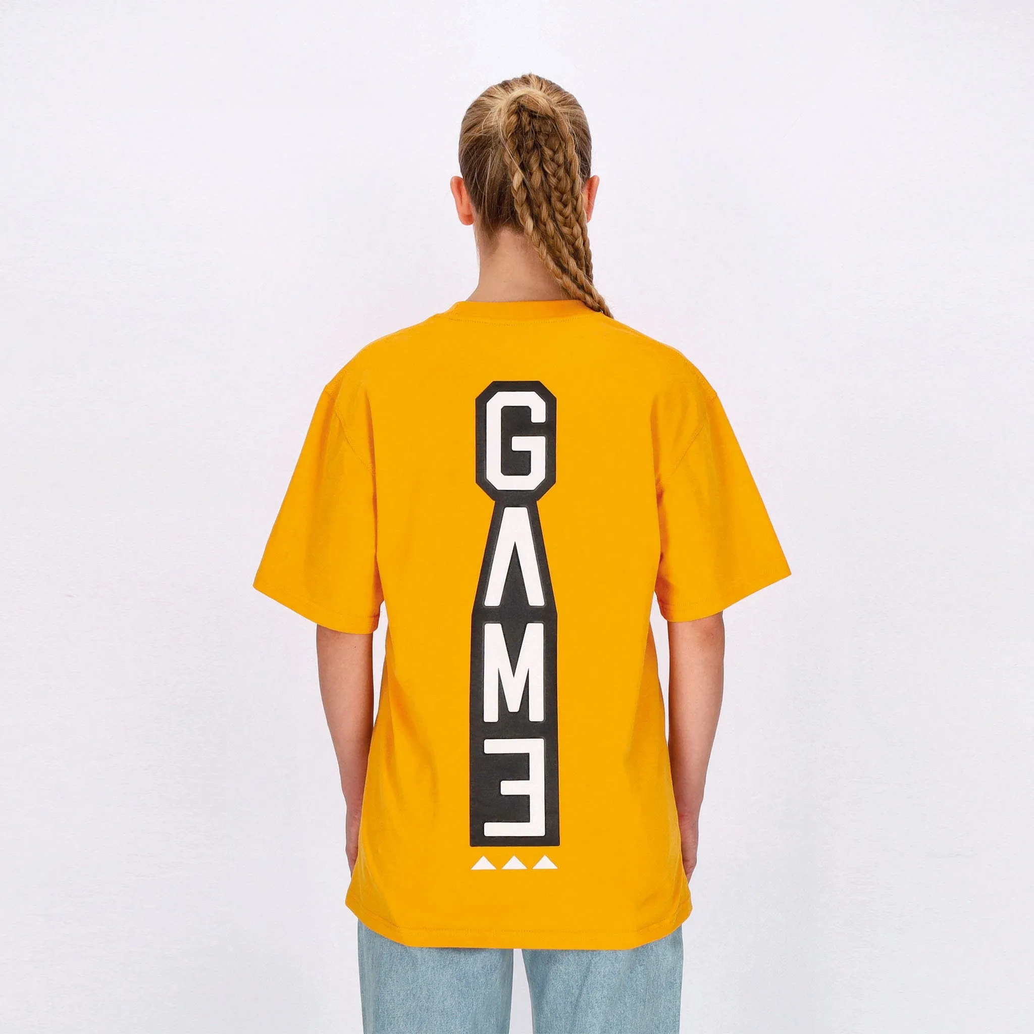Maglietta Uomo Vertical Back G-tee Mustard