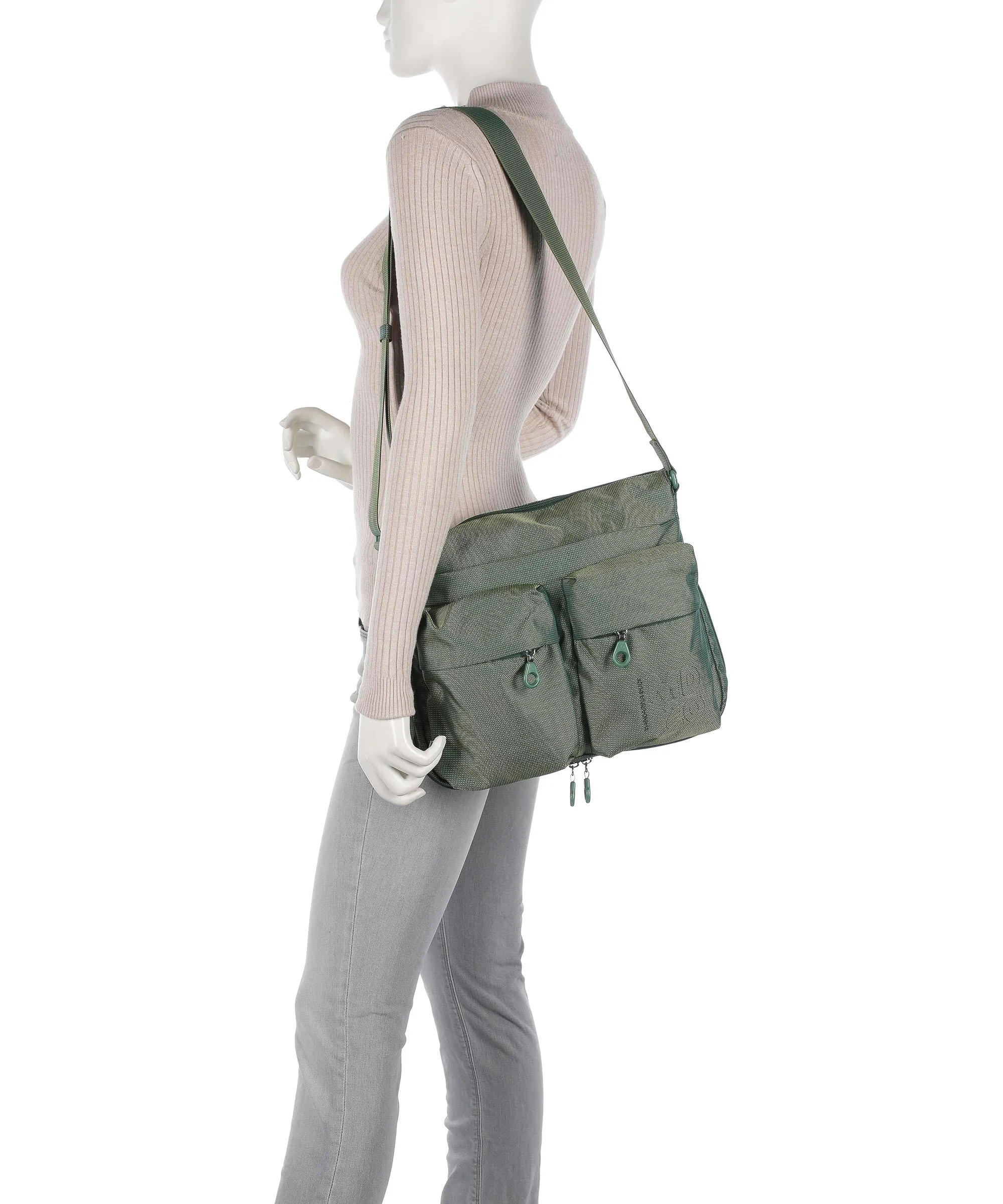  Mandarina Duck MD20 Borsa a spalla poliestere verde  