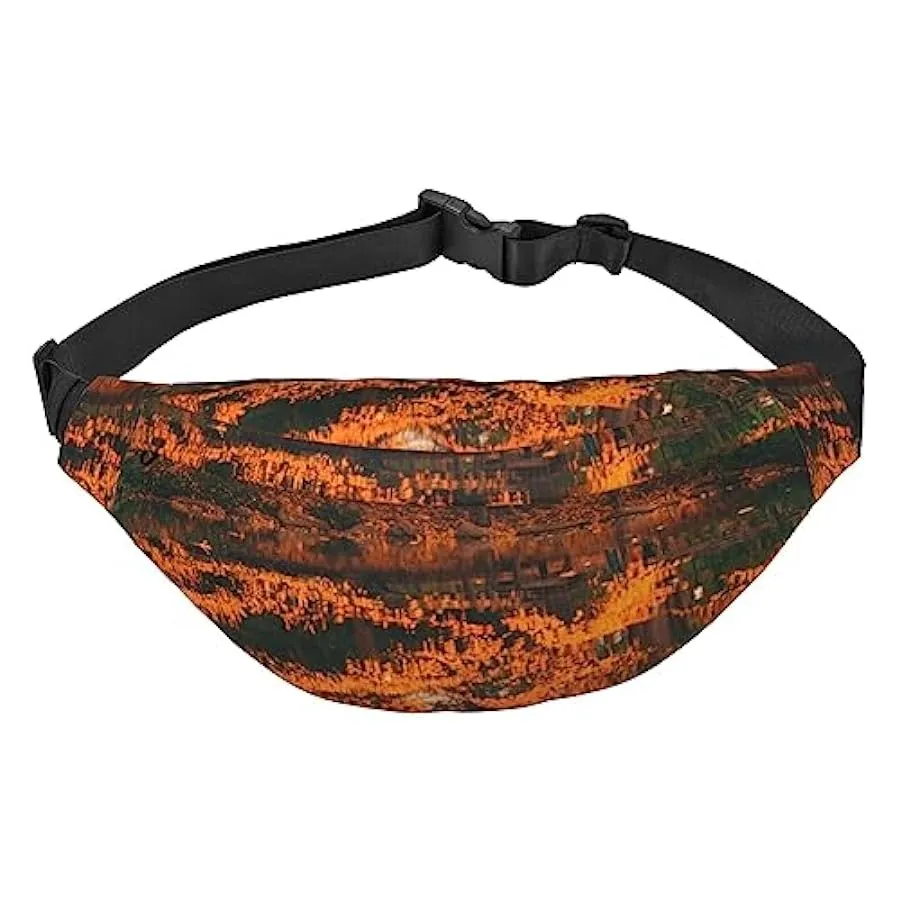 Marsupio per uomo donna borsa a tracolla albero in acqua stampa marsupio per allenamento sport viaggio, Come nella foto, Taglia 