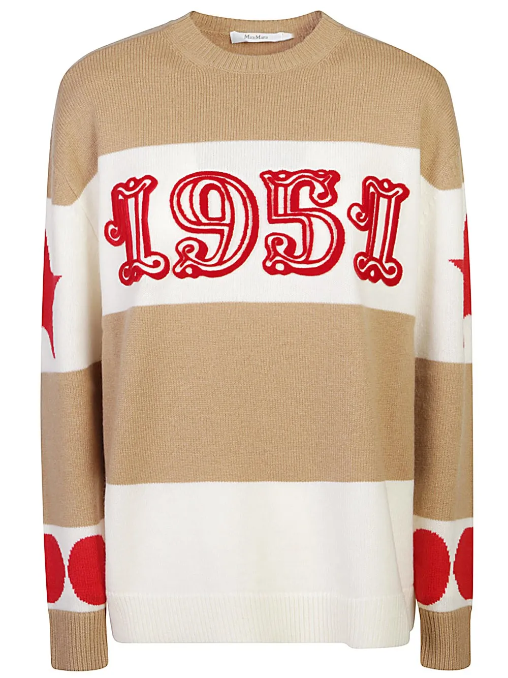 Max Mara-Maglione a righe Dirce con motivo 1951