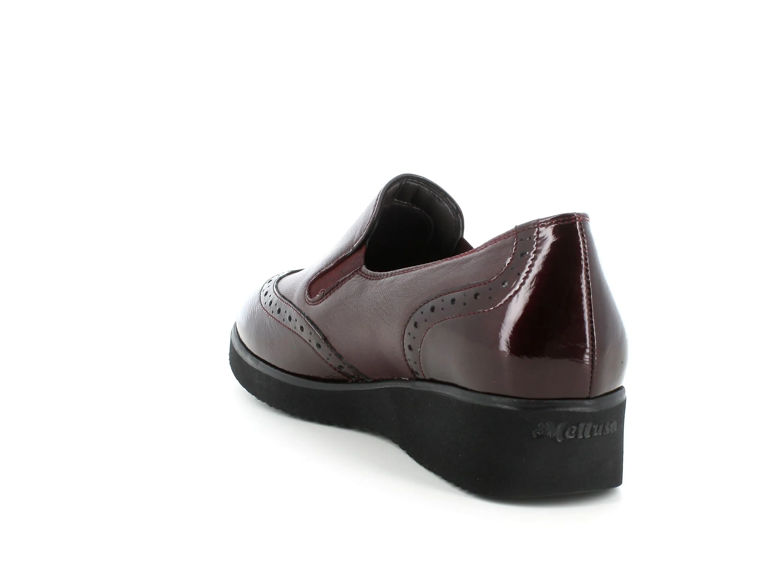 Melluso donna scarpe basse in pelle bordeaux