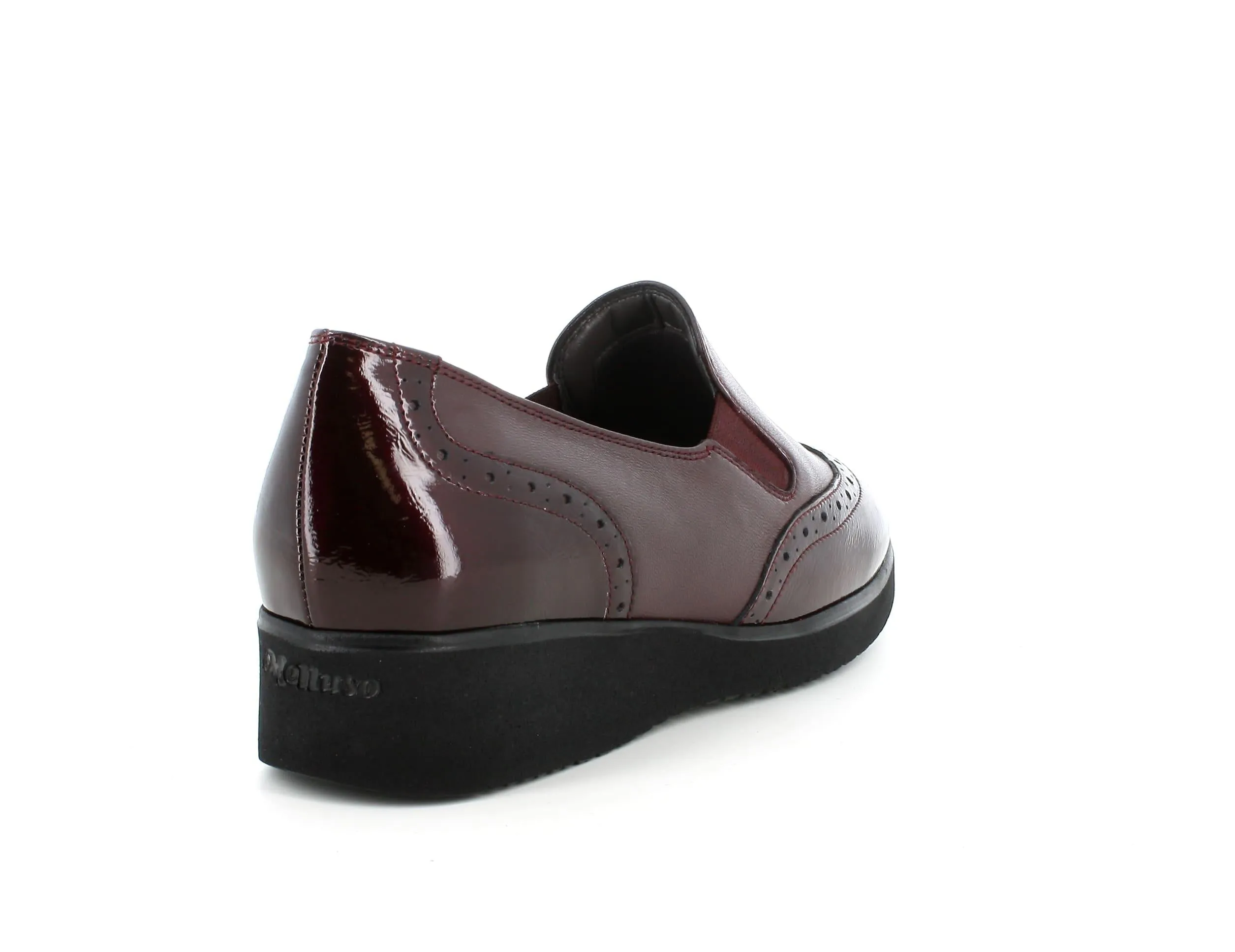 Melluso donna scarpe basse in pelle bordeaux