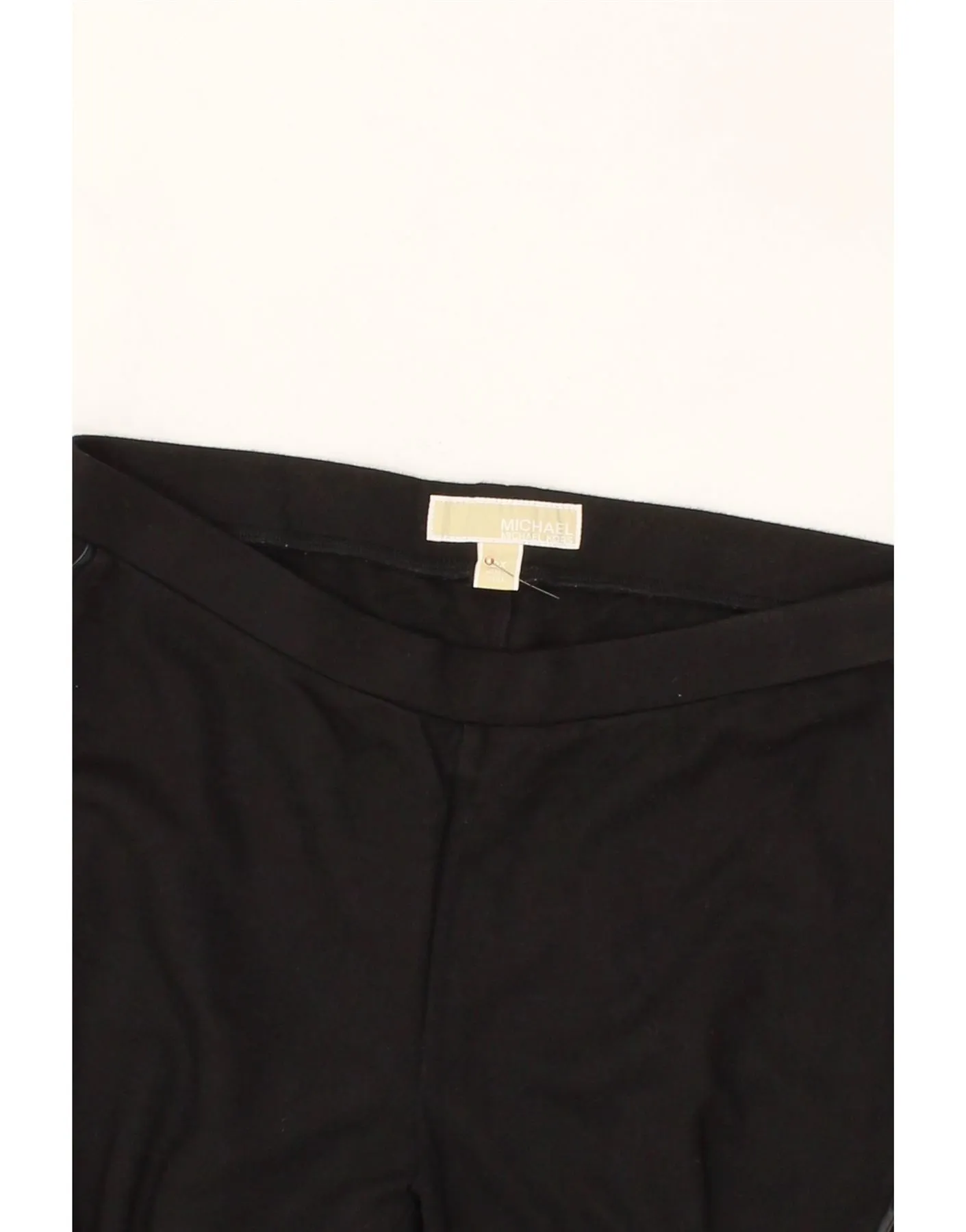 MICHAEL KORS Womens Leggings UK 14 Medium Black Viscose