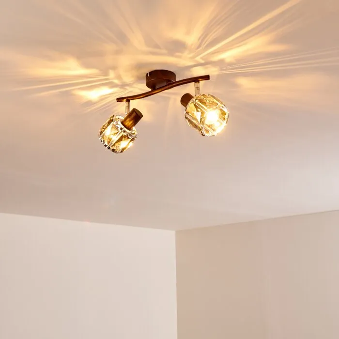 Micuna Plafoniera Bronzo, 2-Luci