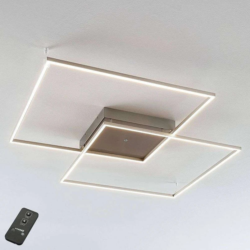 Mirac LED Plafoniera 2700lm Acciaio - Lucande | Acquista online
