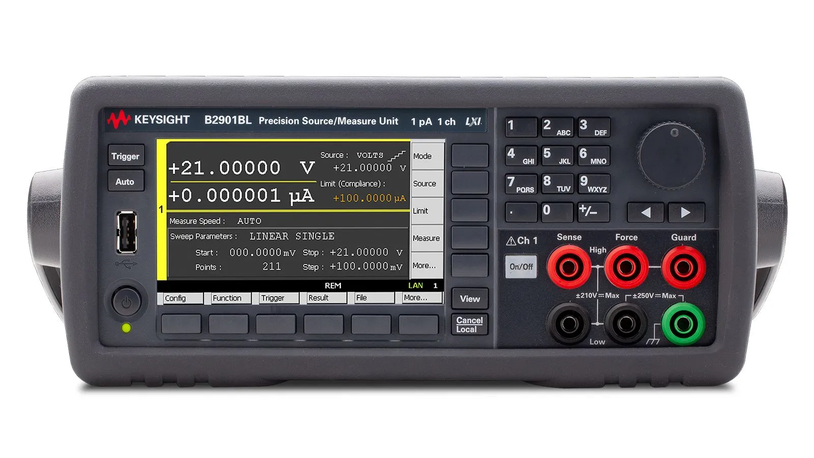 Misuratore di alimentazione Keysight Technologies serie B2900BL, 1 canale, 1 μV → 21 V.