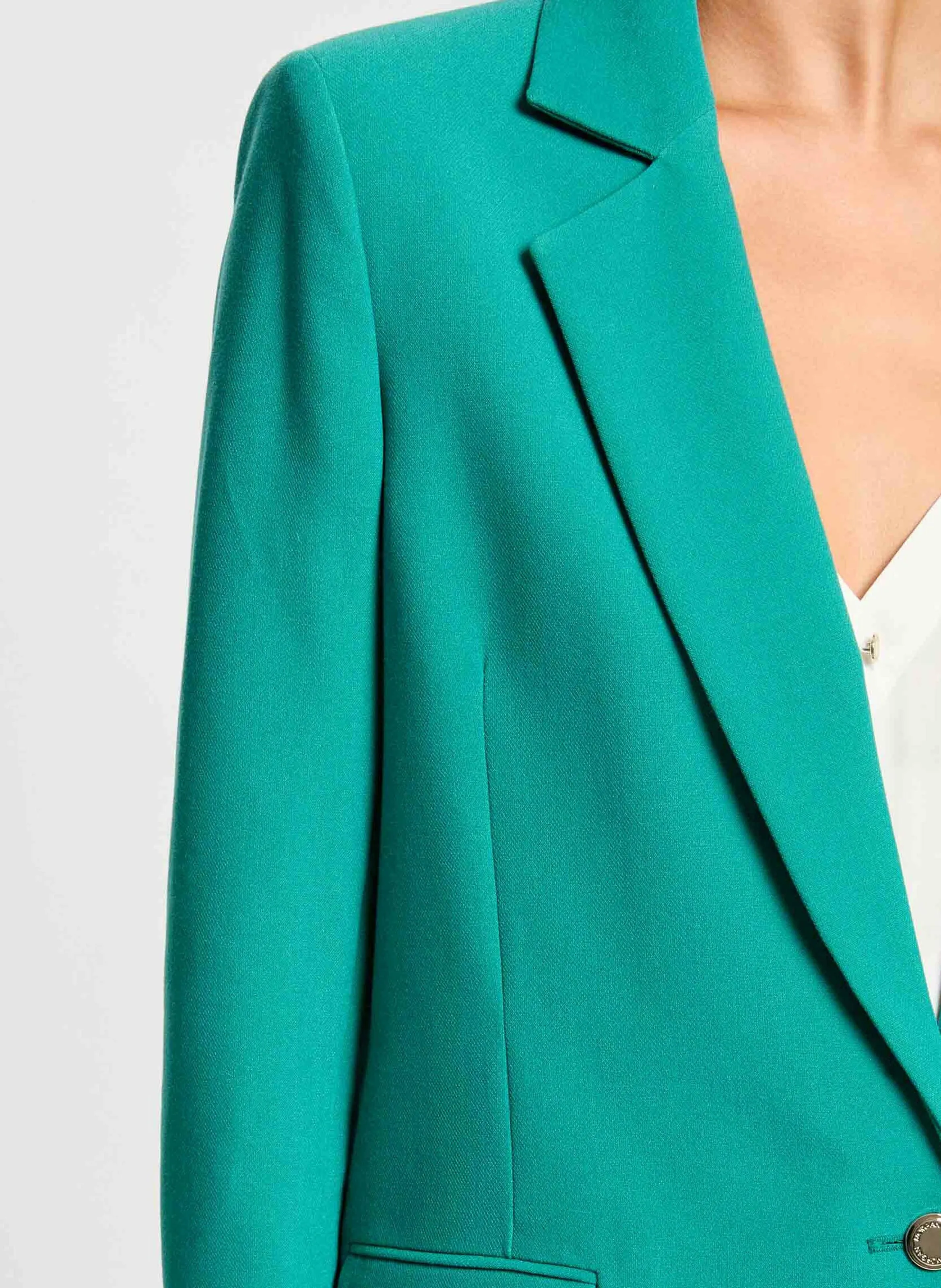  MORGAN   VIANO.F - Giacca con revers taglio dritto | Verde