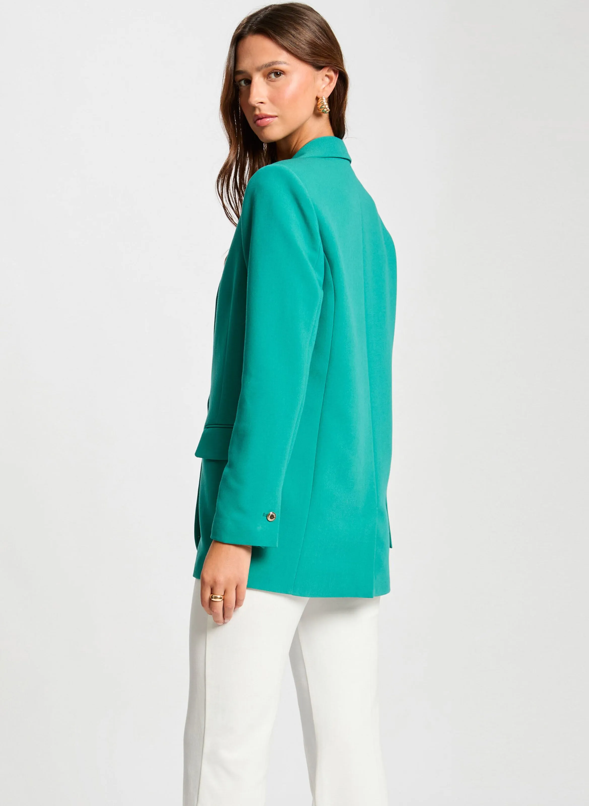  MORGAN   VIANO.F - Giacca con revers taglio dritto | Verde