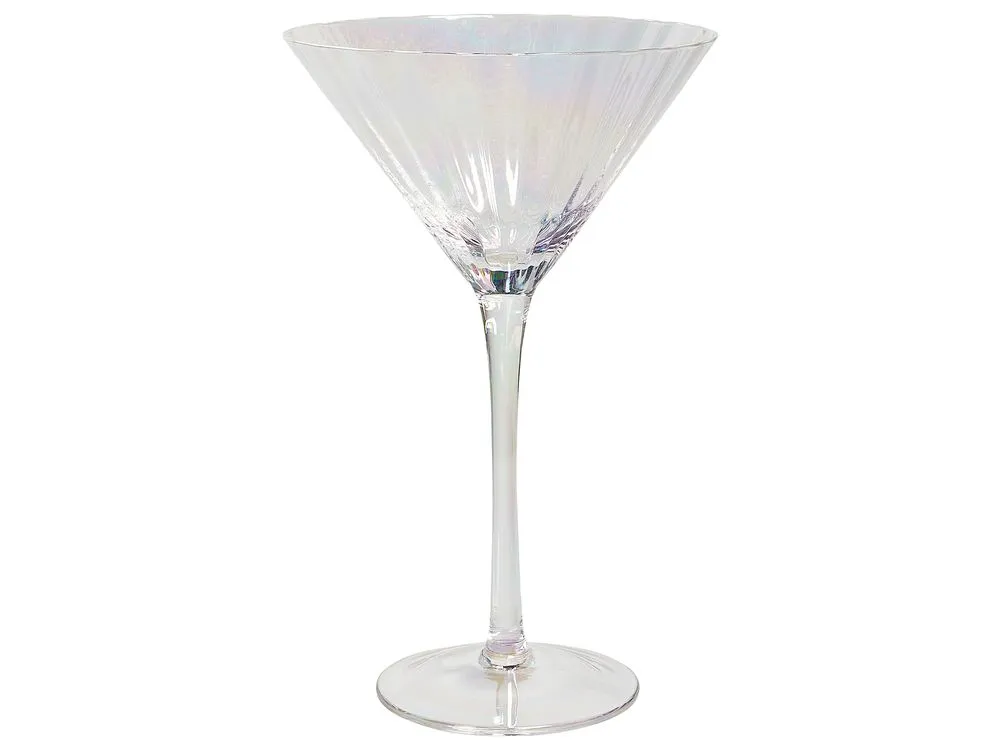 MORGANITE Set of 4 Martini Glasses Transparent 220 ml