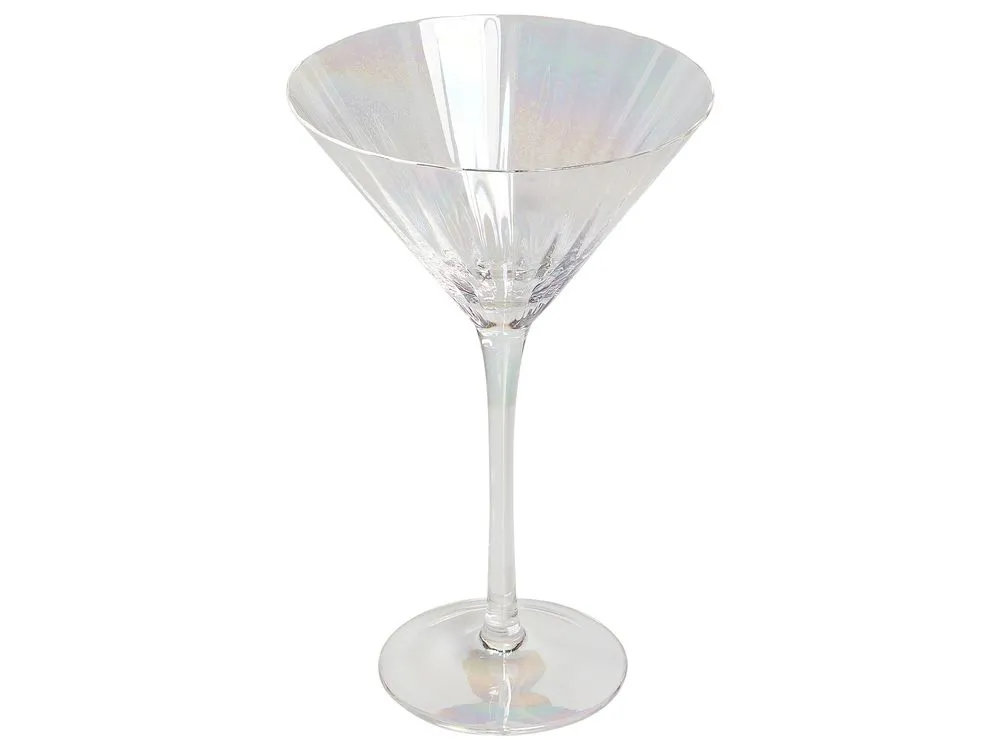 MORGANITE Set of 4 Martini Glasses Transparent 220 ml