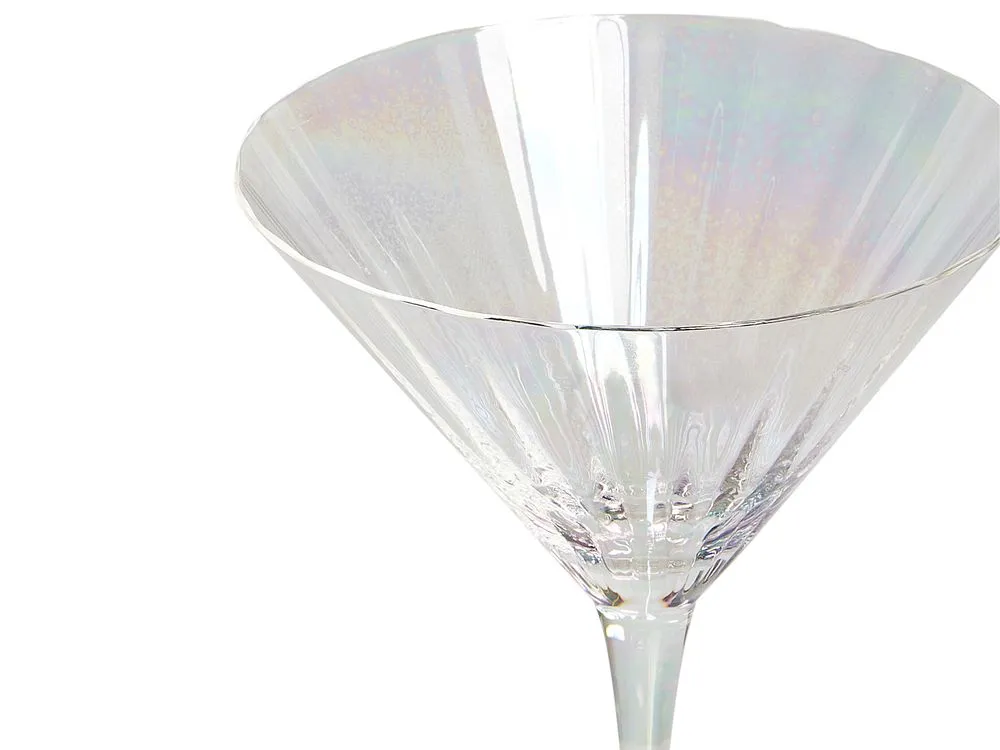 MORGANITE Set of 4 Martini Glasses Transparent 220 ml