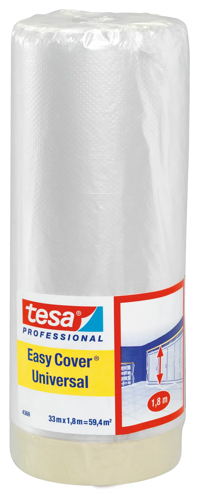 Nastro in Carta crespa Tesa, adesivo in Gomma naturale, 17m x 2.6m