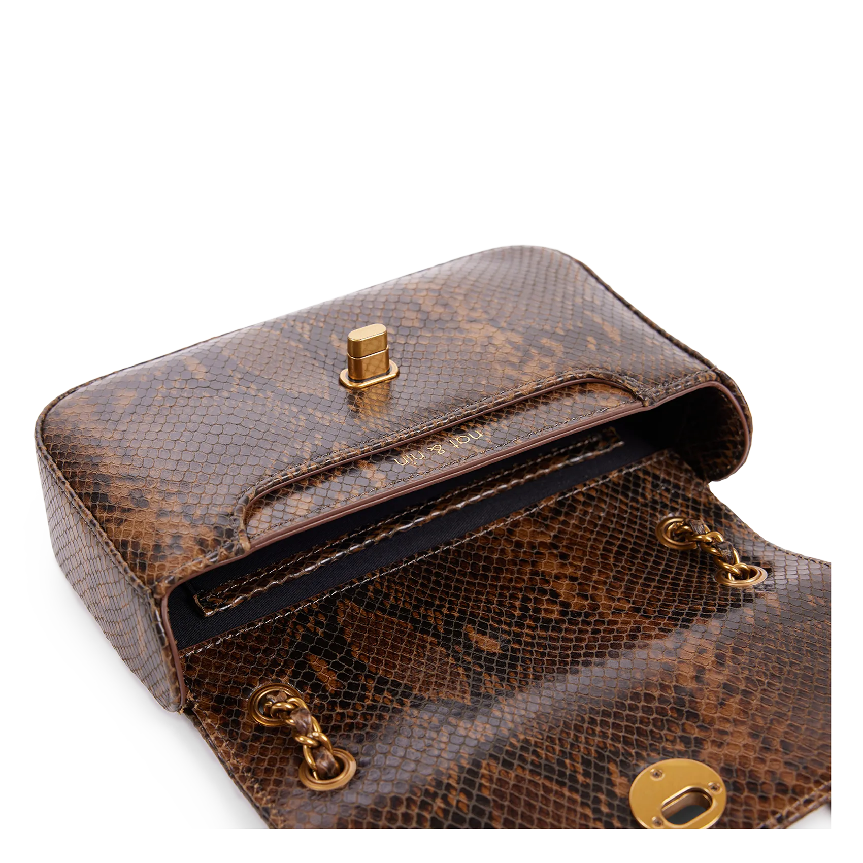  NAT & NIN   MINI GRACE - Borsa a bandoliera in pelle | Marrone